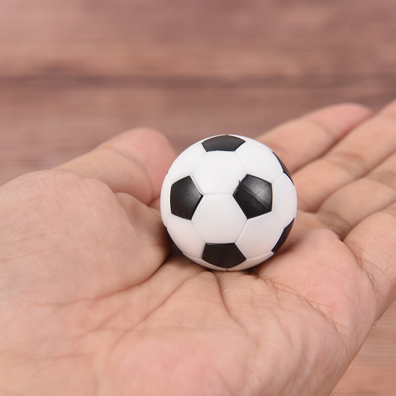 2 stk. 32mm sort og hvid harpiks bordfodbold bordfodboldboldbold fodboldbolde baby fodboldbold