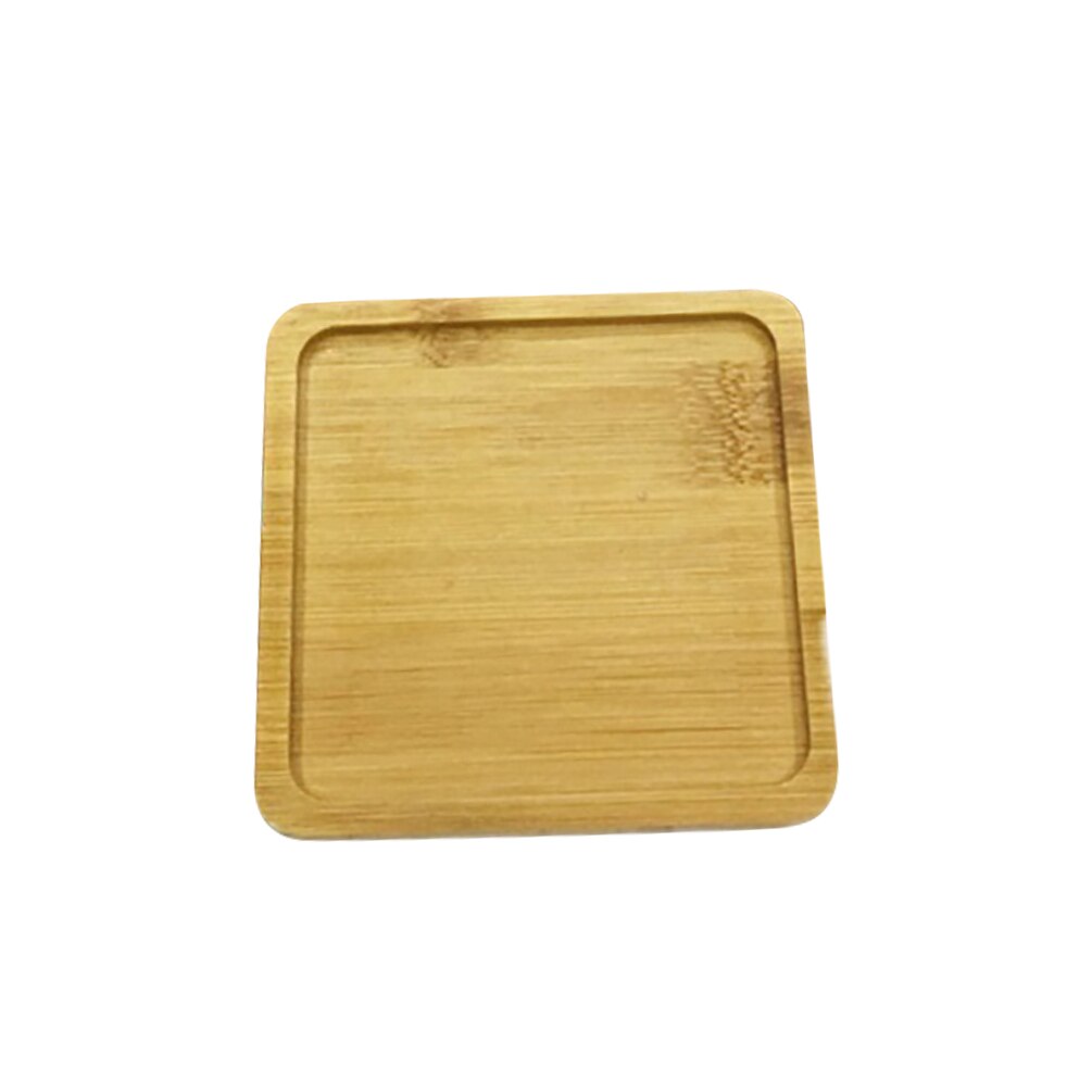 Posavasos de mosaico, materiales creativos de madera Natural, cuadrado, redondo, forma de corazón de madera, accesorios de posavasos