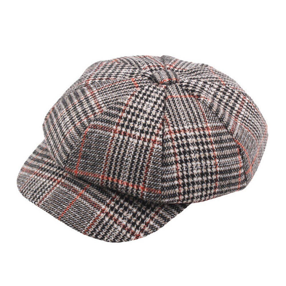 Hoed Vrouwen Unisex Vintage Twill Katoen Baseball Cap Vintage Unadjustable Hoed Sombrero Mujer Casual Mode Plaid Hoed
