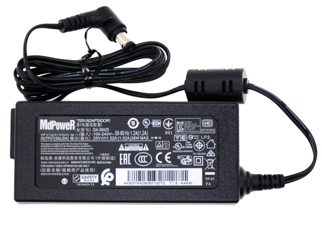 Original 25V 1.52a ac power adapter charger for lg DA-38A25 DYF-2430 LH7 SH4 SOUND BAR EAY64290801 NB3540 NB3732A adapter