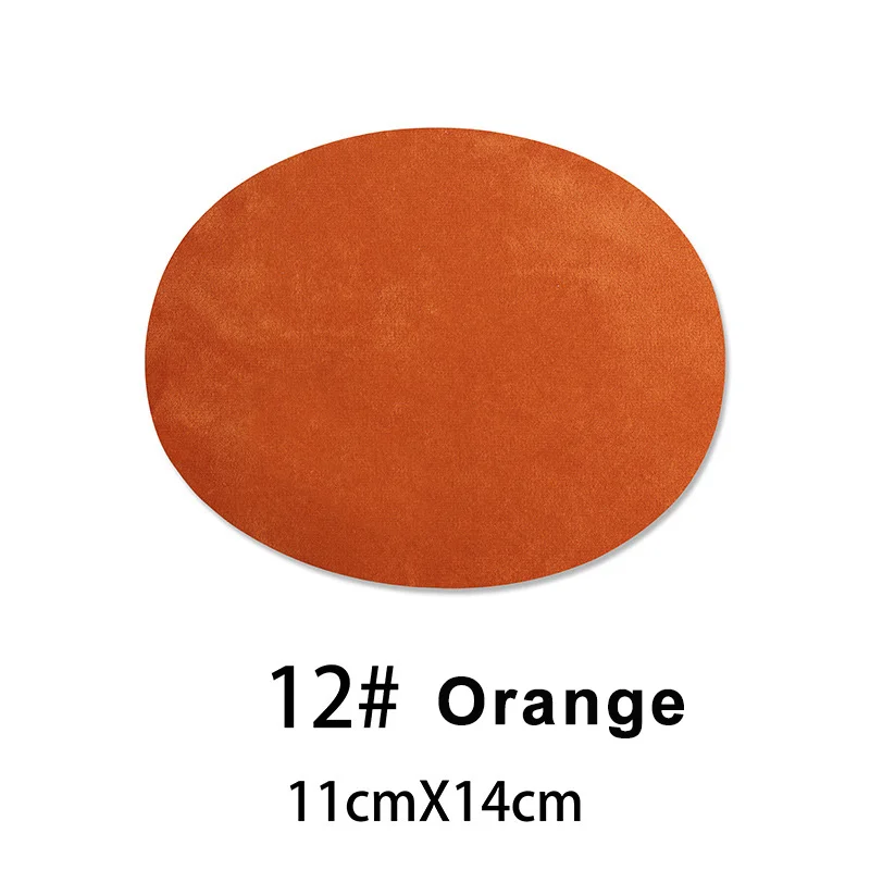 4 stuks opstrijkbare patches reparatiepatches ovale suède koeienhuid elleboogpatches elleboog knie fluwelen patches voor trui reparatie kleding jeans: NICKEL