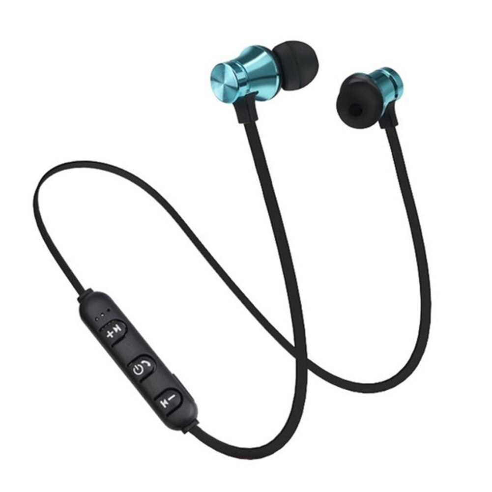 XT11 Magnetische Bluetooth Oortelefoon Adsorptie Draadloze Bluetooth In-Ear Oortelefoon Sport Наушники Беспроводные Kulaklık: Blauw