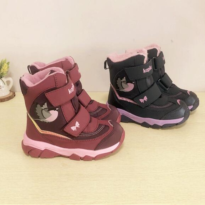 Meisjes Snowboots Waterdicht Wol Laarzen Meisjes Winter Katoen Laarzen Verdikking Pluche-30 Graden Maat 28 Tot 32 Wallvell