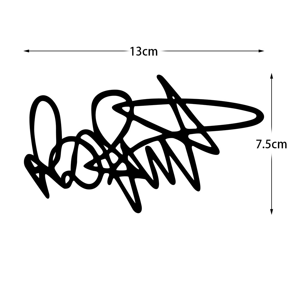 JDM 46 Rossi Signature Adesivo per moto Adesivo riflettente impermeabile Decorazione per finestra paraurti: MULTI
