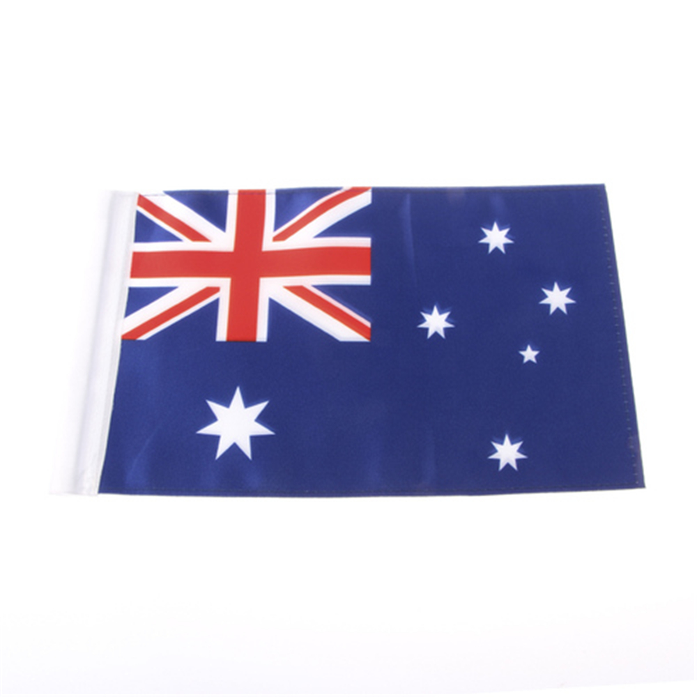 Mât de drapeau latéral réglable universel pour moto, 6x9 pouces, en Polyester, 8 drapeaux de pays pour la plupart: Australia only flag