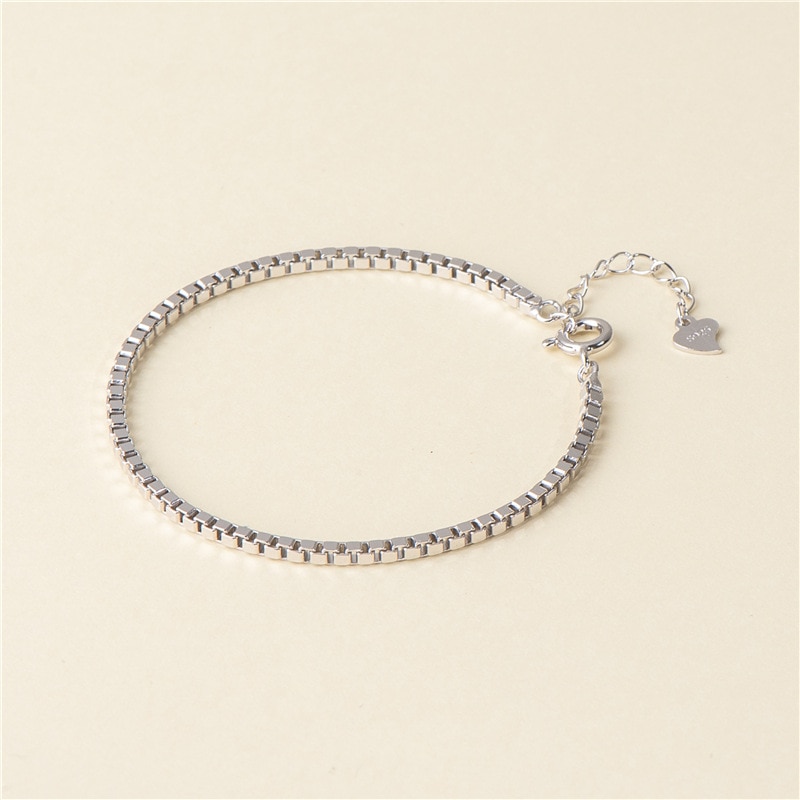 Sodrov  s925 Sterling silber klassisches Kasten-Armbinde silberarmband für damen