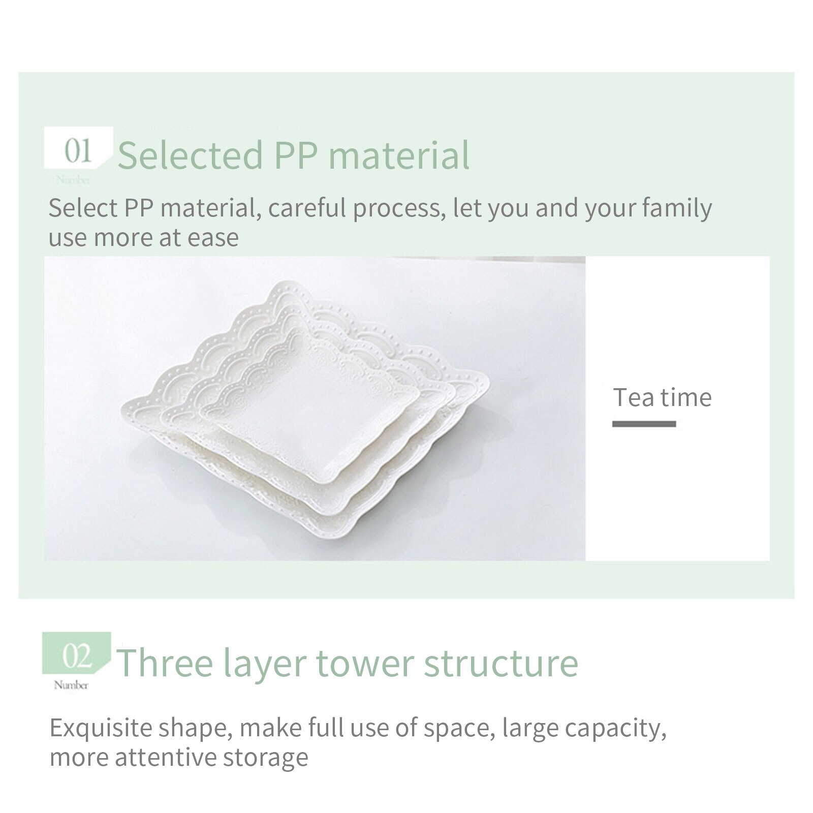 Multi Layer Cake Rack, Three Layer Dried Fruit Plate, Afternoon Tea Snack Tray, Cake Table Shelf Style