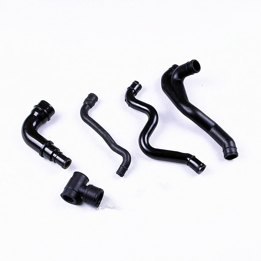 6Pcs Car Engine Crankcase Breather Hose Kit For MK4 1.8T AWW 06A103221AH 06A103213AF 06A 103 213 F 035 103 245 G 06A 103 221 AF