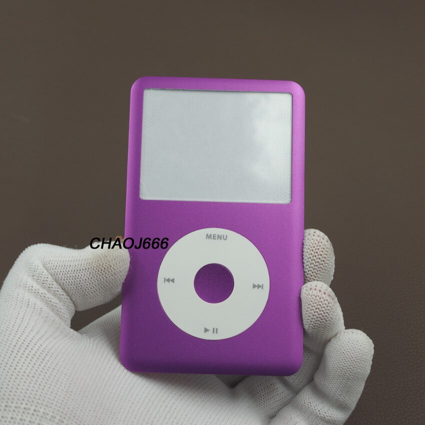 Colorful Anteriore della Piastra Frontale Fascia Clickwheel Centro Tasto Custodia Kit Copertura di Caso per iPod 6th 7th Classic 80GB 120GB 160GB: Purple White Purple