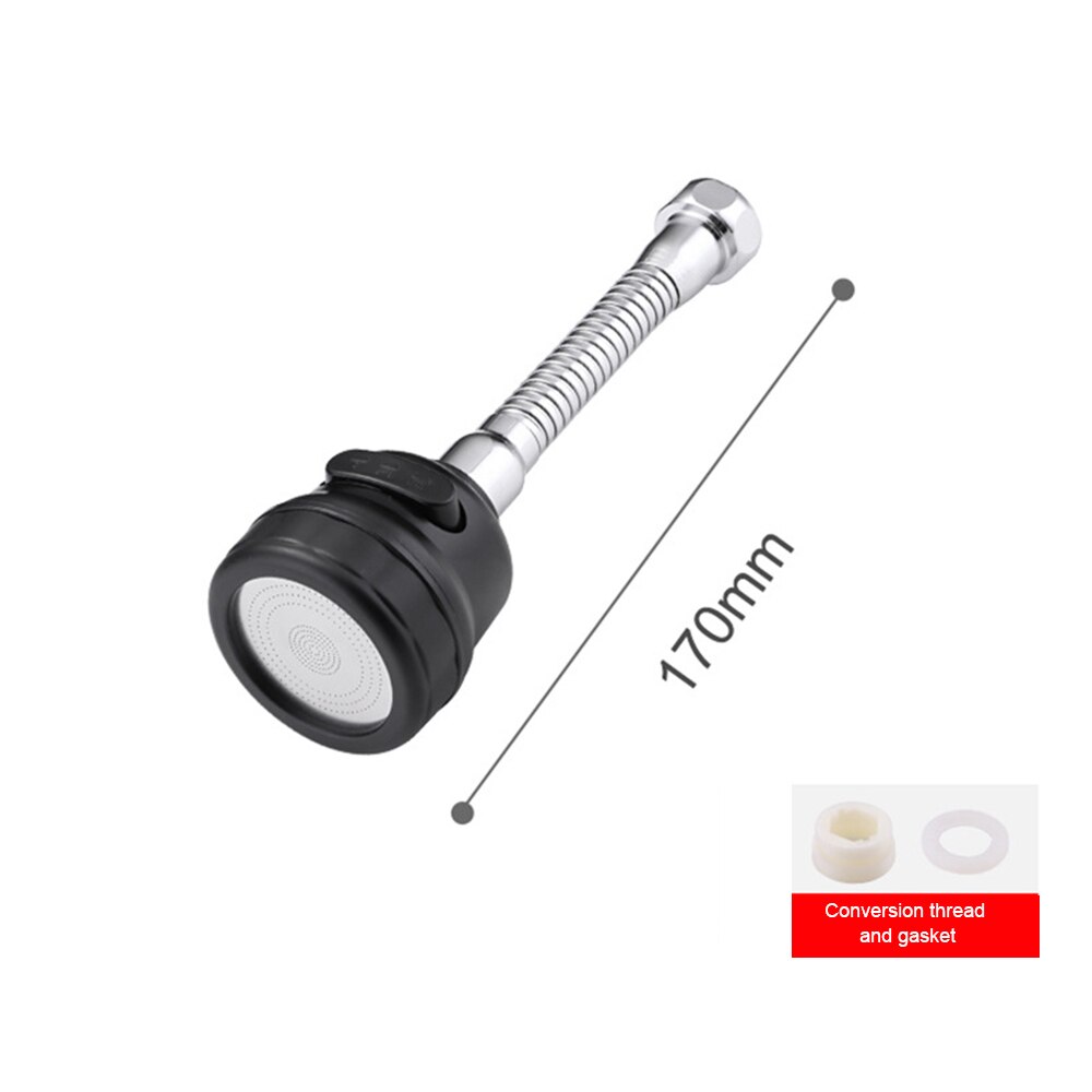High Pressure Kitchen Faucet Extender Rotatable Faucet Aerator Water Saving Tap Nozzle Adapter Bathroom Sink Accessories: F