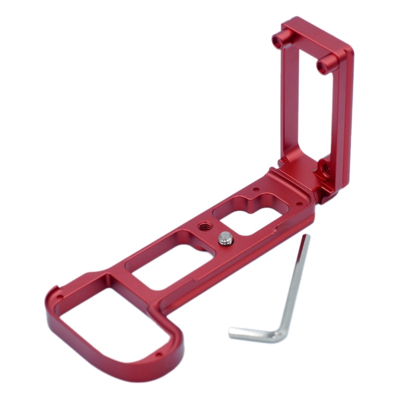 Fixation rapide L support de support poignée pour Nikon Z6 Z7 caméra Arca suisse Rrs Compatible carte verticale (rouge): Default Title