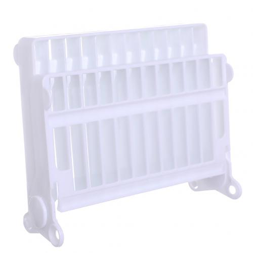 Køkkenvask afløbsstativ opbevaring arrangør tallerken tørrestativ holder hylde afløbsstativ cocina plast tallerken kopper stativ display holder: Hvid