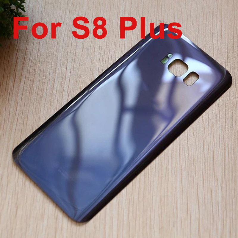 For Samsung Galaxy S8 plus Back Cover 3D Glass Battery Case for Samsung S8 S8+ Housing Cover Replacement + Adhesive Sticker: green