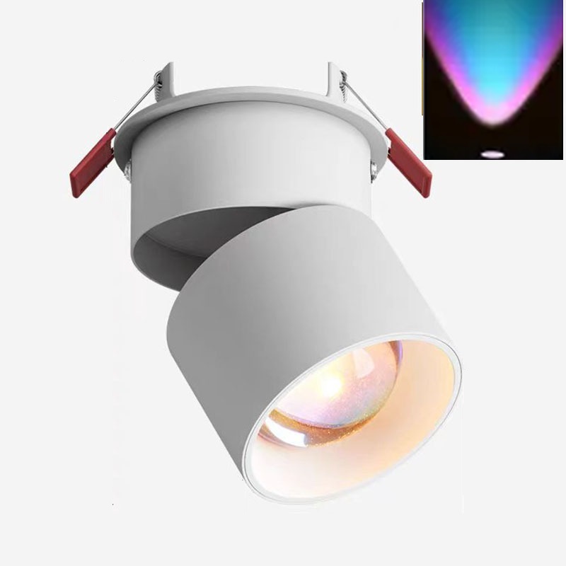Solnedgangsspotlight vægvasker foldbar 350 ° roterende stueindgang 220v bakkeformer solnedgangsbelysning stemningslamper: Varm hvid