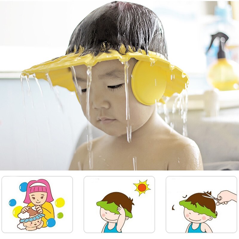 1Pc Verstelbare Baby Kids Shampoo Bad Baden Douche Glb Wash Hair Shield