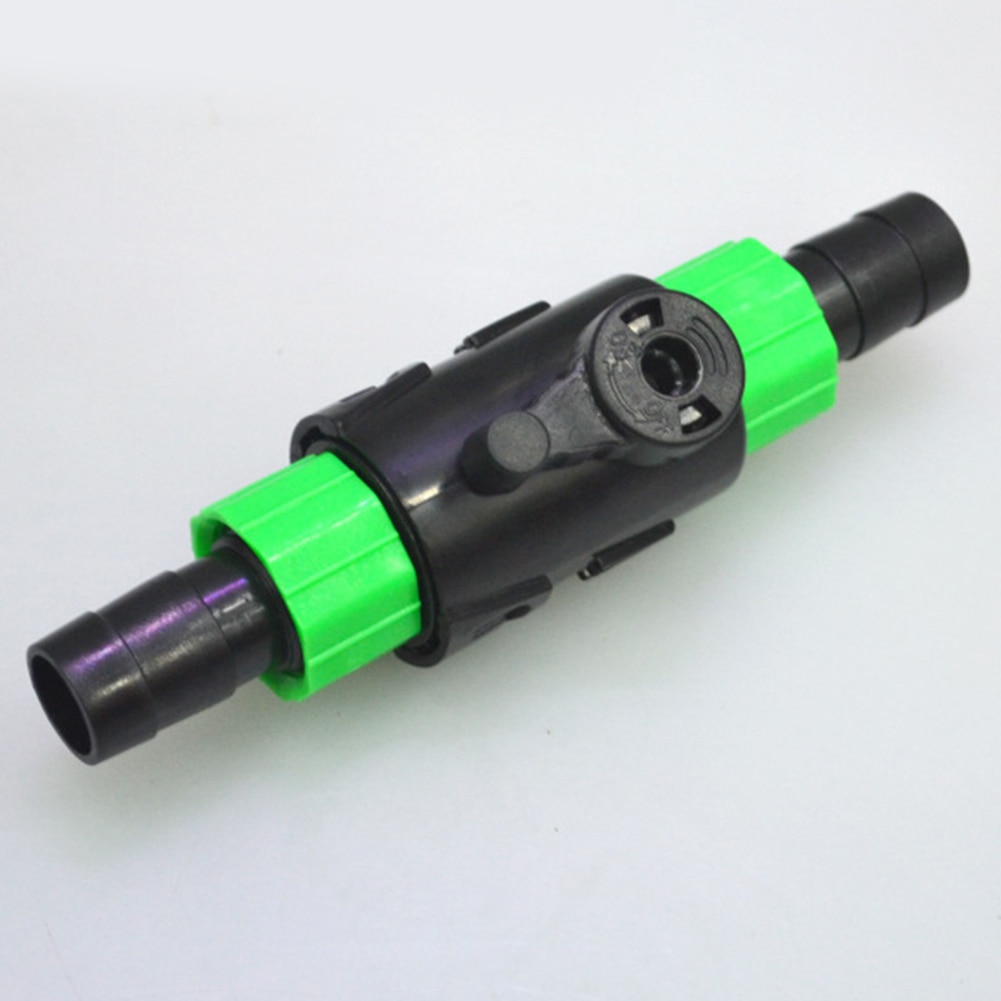 Filterkonnektor vandafbryder 16/22mm letinstalleret holdbar plastgasgasslange fisketank flowkontrol 12/16mm akvarium