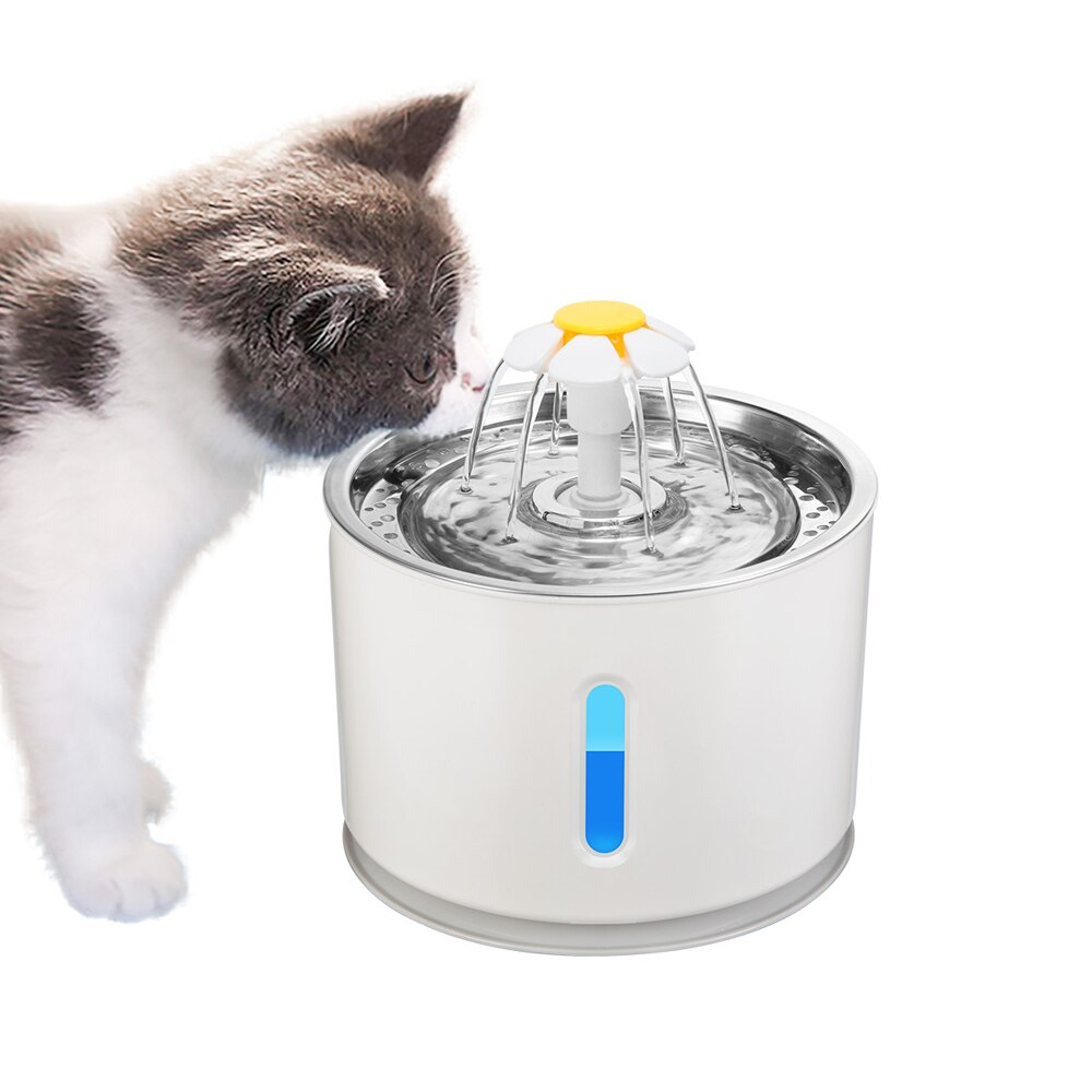 2.4l ledede kæledyrsforsyninger automatisk drikkevand fontæne hund kat stum drikker fodrer pet retter springvand