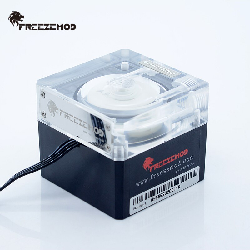 Freezemod beregne kjøling pc vannkjøler stum pumpe pwm intelligent strømme 800l/h 12v/5v rgb lys aure. pu -fs4m- j
