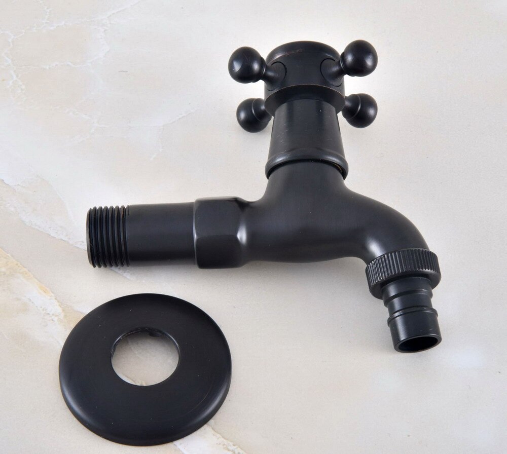 Oil Rubbed Bronze Outdoor Faucet Garden Water Tap / Washing machine Faucet / Laundry Sink Cold Water Tap Bidcock Faucet Bav340