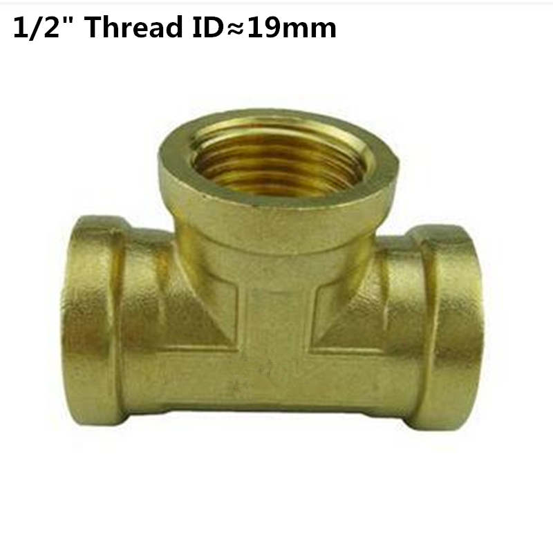 1/4" & 3/8" BSP Female 4-Way Brass Cross Pipe Fitting – Air Water Adapter