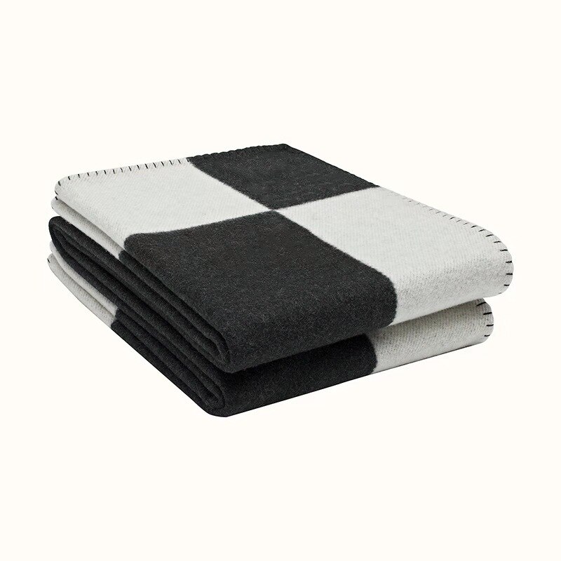 Pink tæppe europæisk hæklet blødt uld mærke plaid h kast kashmir varm sofa villa boligindretning tilbehør seng fleece strikket: 6 / Tæppe