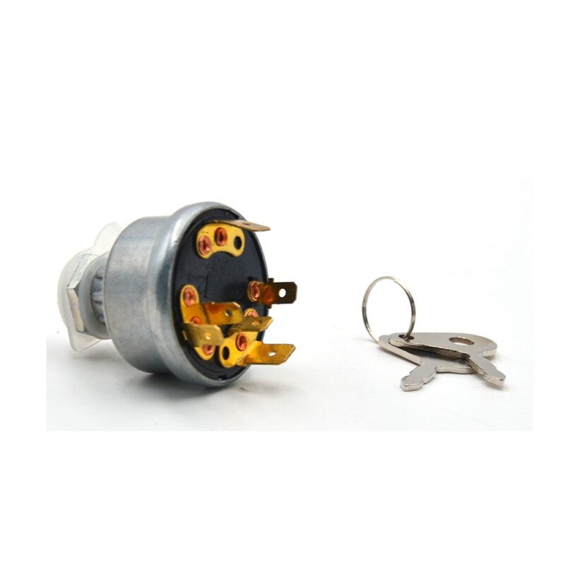 Universal Tractor Plant Ignition Switch with Keys Ignition Starter for 128SA Massey Ferguson 30 275 Case JCB 35670