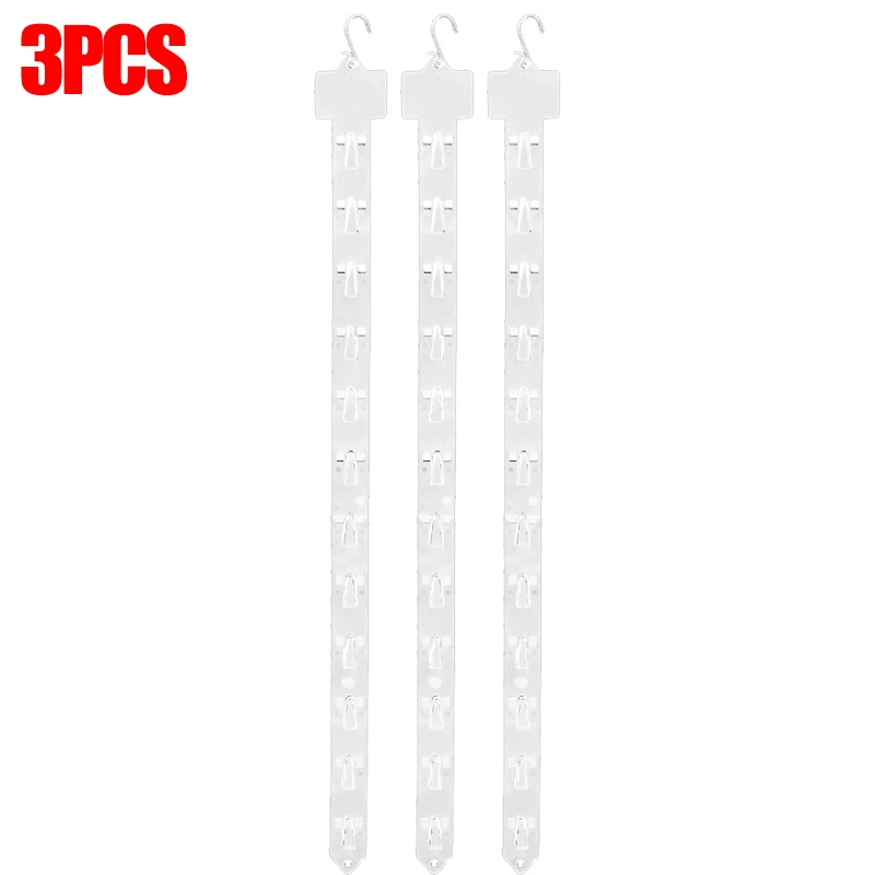 Plastic Snack Hanging Strips Store Hang Snacks Display Hanger with Hooks Supermarket Shelf Shop Merchandising Clip Strip Hooks: Light Grey