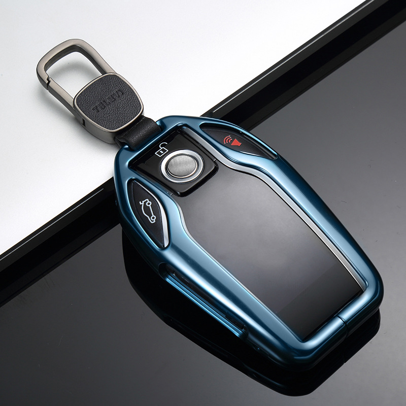 Aluminium Auto LED Display Key Cover Case voor BMW 5 7 serie G11 G12 G30 G31 G32 i8 I12 i15 G01 X3 G02 X4 G05 X5 G07 X7: 02