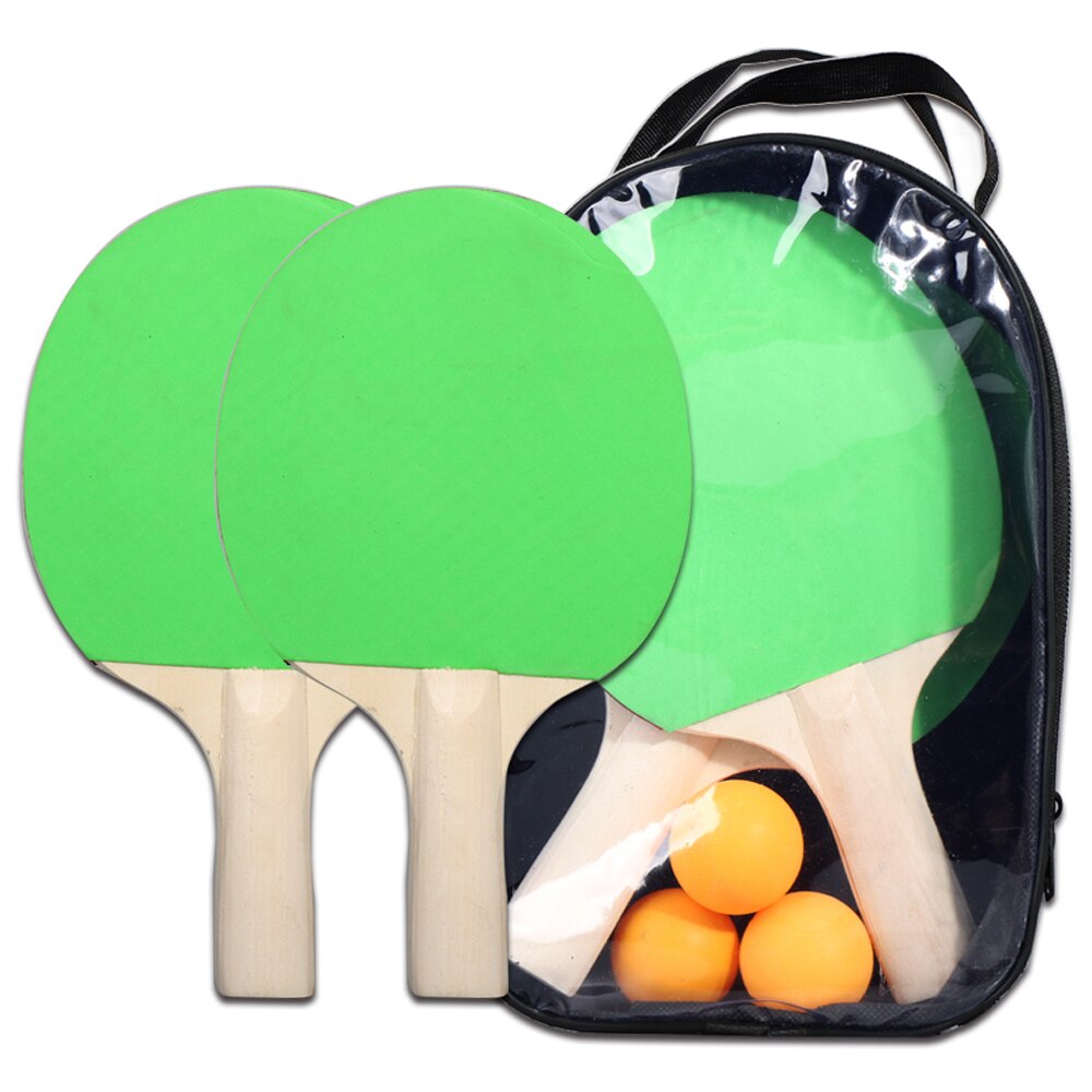 Lichtgewicht tafeltennis racket en ballen set krachtige korte steel tafeltennis paddle racket set sportuitrusting: Set 5
