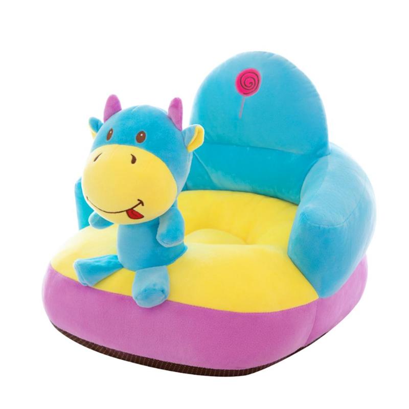 Baby sofa sædebetræk anti-fald spædbarn småbørn lær at sidde fodringsstol uden filler plys stol hud til børn