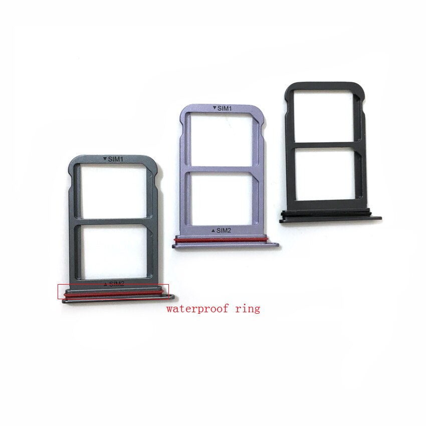 Sim-kort bakkeholder slot adapterstik dual sim til huawei  p20 pro udskiftningsdele