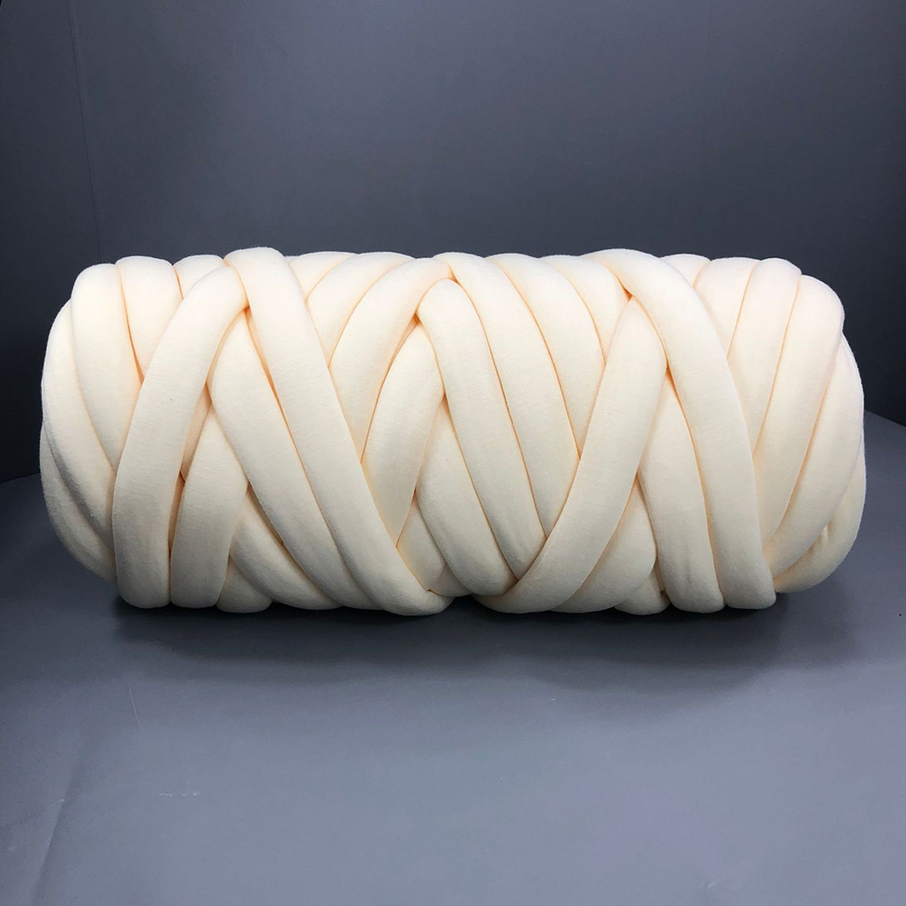 100g groft garn tykt super tykt garn strikkegarn roving spindingarn til gør-det-selv tæpper pudefremstilling: Guld