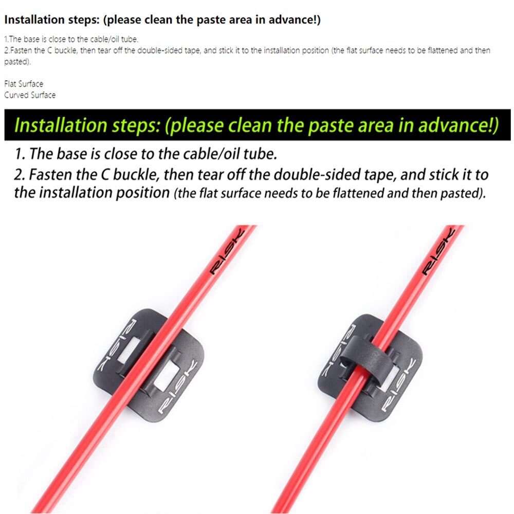 Bike Oil Tube Fixed Clamp Conversion Trap Adapter Bicycle Shifter Brake Cable Set Frame U Buckle Aluminum Tube Clip Guide