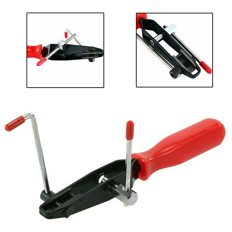 CV Joint Clamp Banding Install Tool Ear Type Boot Clamp Pliers Metal Hand Tool Red+Black CV Boot Clamp Pliers