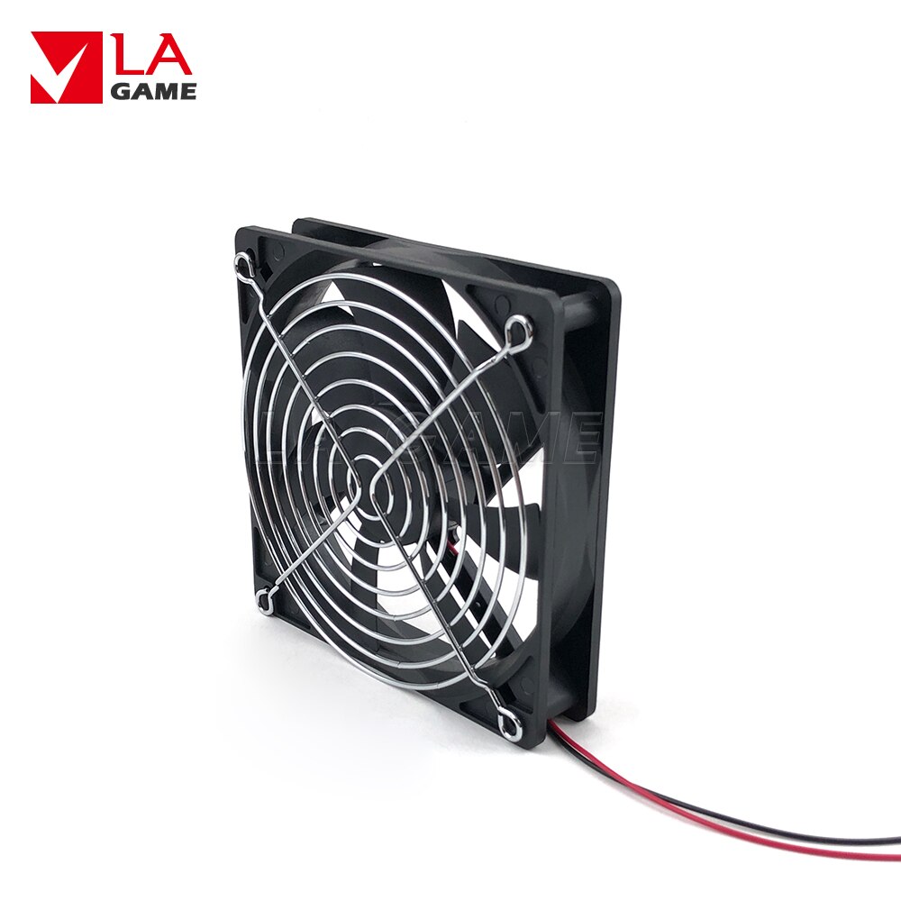 120x120 12V Plastic Cooling Fans With 7 Leaves and grill Arcade Game Machine Parts computer case CPU cooling fan