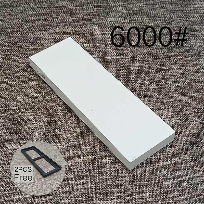 Messenslijper Stone Dual Side Slijpsteen Professionele Keuken Slijpen Molen Oliesteen 240 600 3000 8000 10000 # Honen Set: 6000 grit