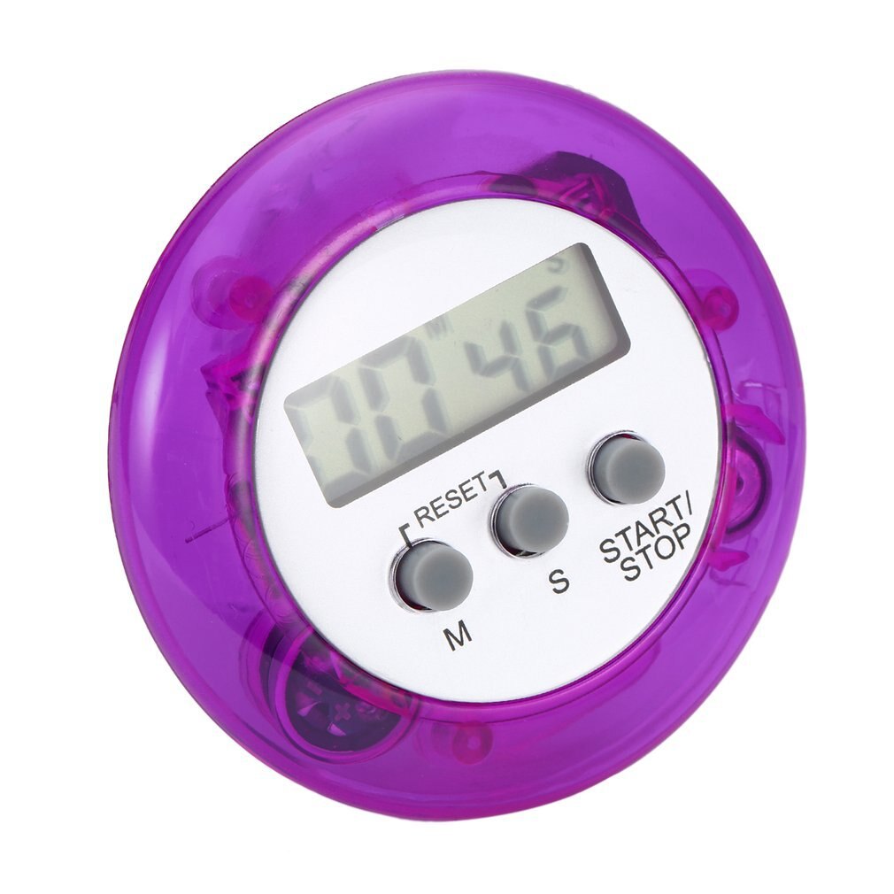Cute Mini Digital Counter Home Kitchen Round LCD Display Digital Cooking Countdown Timer Count Down Up Alarm