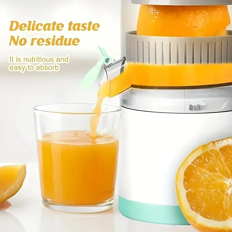 1 exprimidor de cítricos USB eléctrico: máquina portátil de jugo de naranja manos libres, máquina exprimidora de cítricos compacta y eficiente.