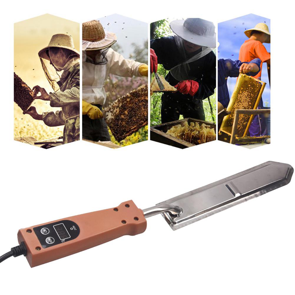 Durable pratique contrôle de la température électrique coupe miel couteau 220V 140-160 degrés Celsius apiculteur apiculture abeille outils
