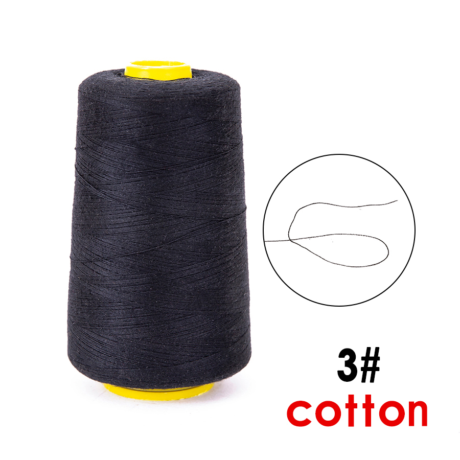 Hair Injection Machine Wig Tools Cotton Nylon Hair Wire Weaving Thread Sewing In Hair Wig Accessories Caps Hair Extension Tools: 3-cotton