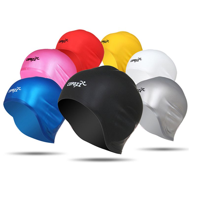 unisexe sport Silicone élastique étanche cache-oreilles oreille protecteur bonnet de natation sport natation piscine chapeau couverture