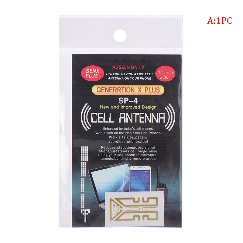1/5Pcs Universele SP-4 Singal Antenne Booster Voor Smartphone Mobiele Telefoon Reizen Camping: 1pcs