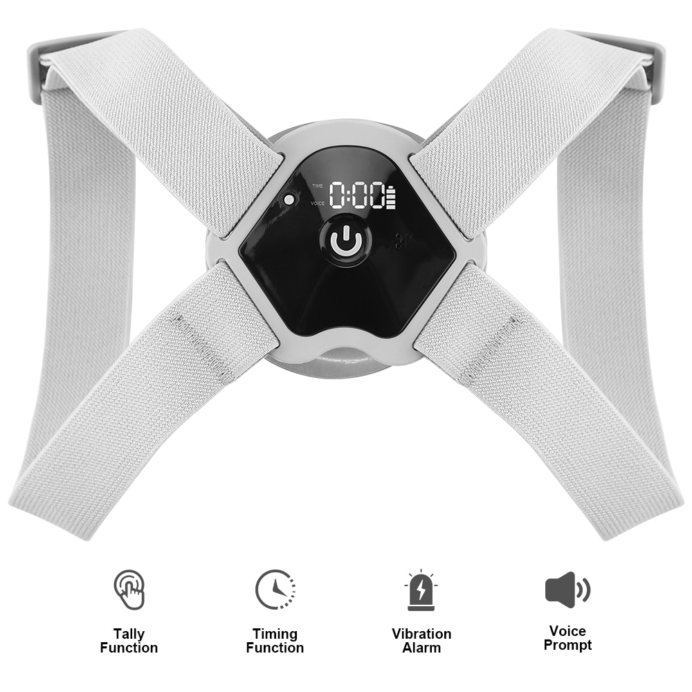 Intelligent Induction Posture Corrector Body Posture Trainer Smart Motion Upper Back Shoulder Brace Voice Prompt Back Support
