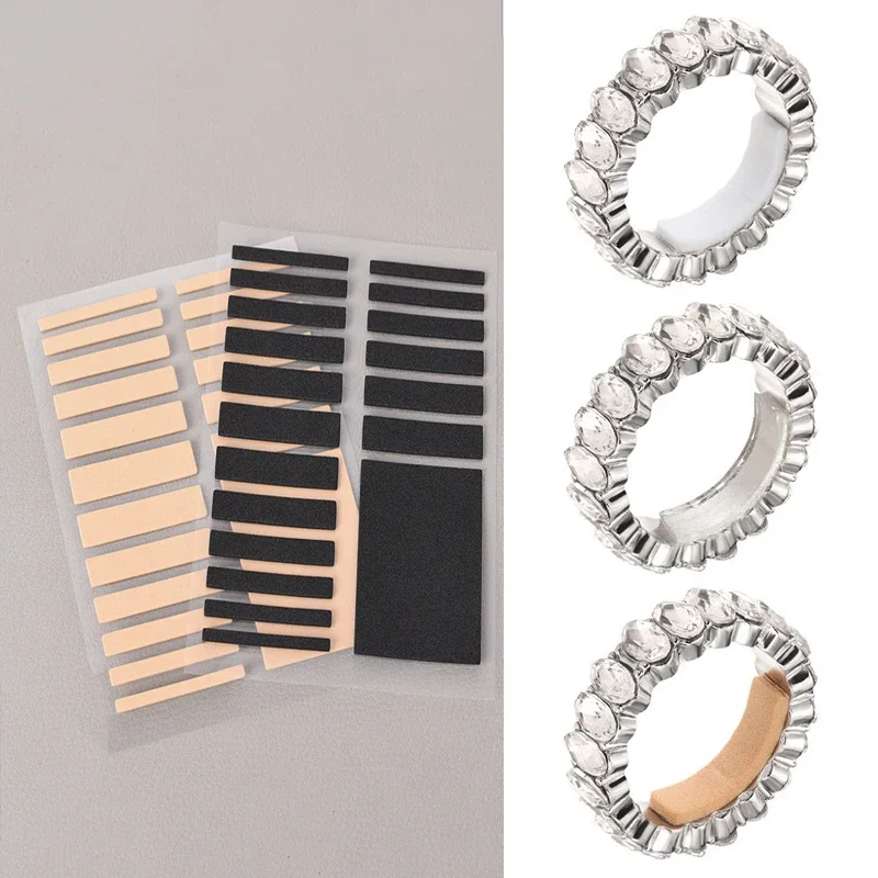 18 stk. transparent ring indvendig størrelse til store ringe anti-tab usynlig ring fast strammer reducer resizing sticker