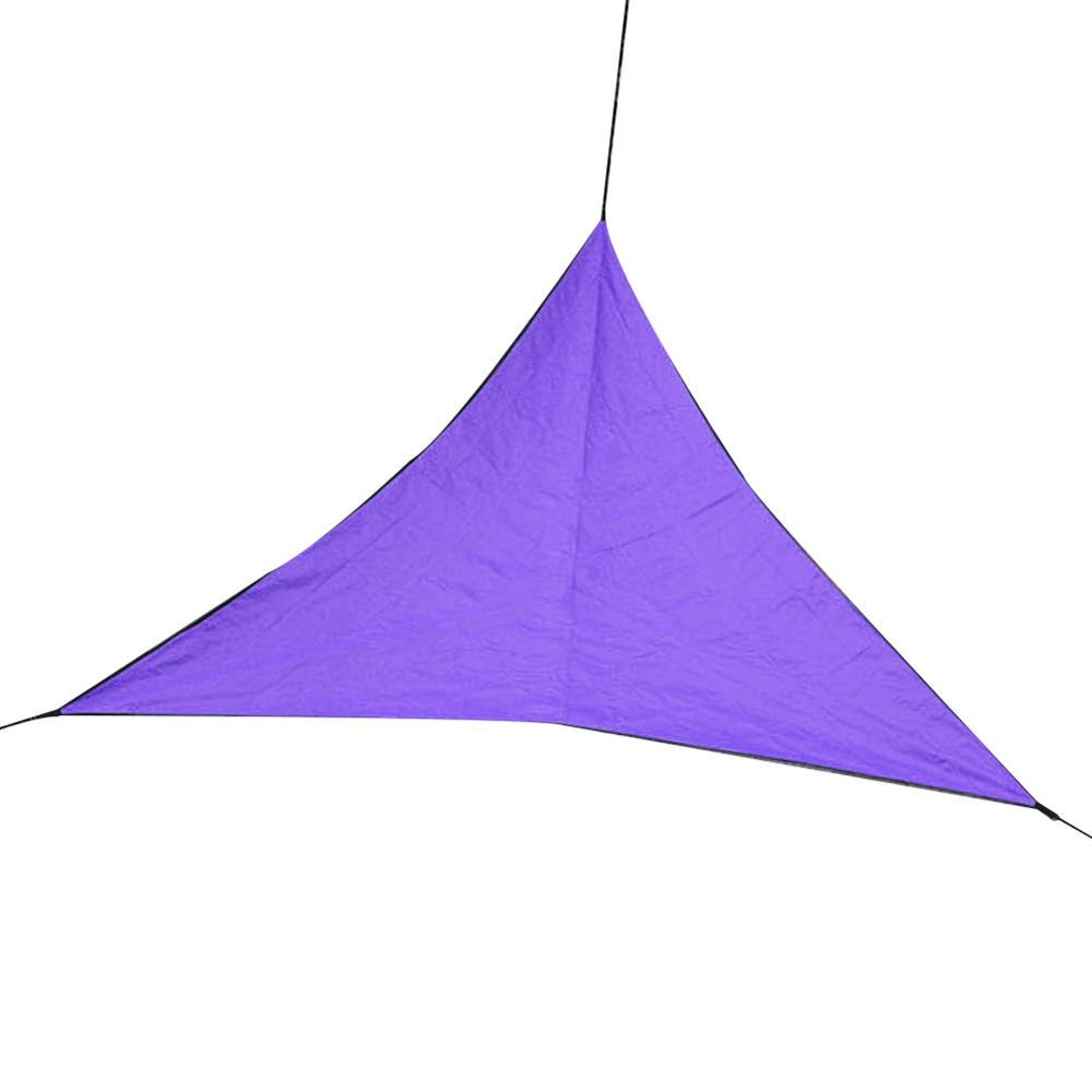 Toldo impermeable toldo lona triángulo refugio solar carpa trampa jardín toldo sombrilla exterior Camping tiendas 타프: purple / 3 x 3 m