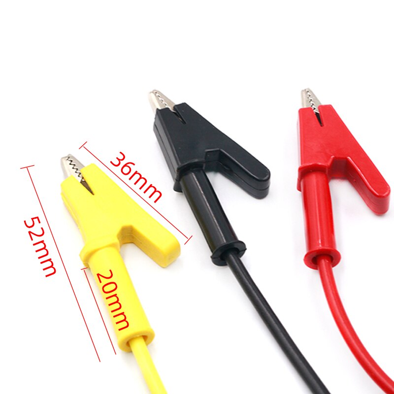 1Pcs 1M 4Mm Banana Banana Plug Test Kabel Lood Voor Multimeter Rood Geel Zwart Blauw Groen 5 Kleuren