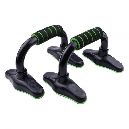 Stable Base 1 Pair Useful Floor Push Up Handles Bars Arm Muscle Building Push-up Stand Rack Sweat-Absorbed Home Workout:  Green