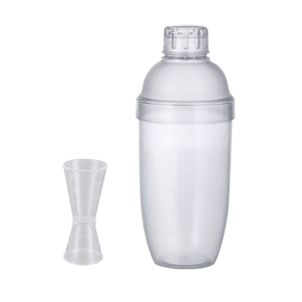 2 st genomskinlig mixer kopp mjölk te kopp pc harts potten klar bar shaker för resturant bar hem