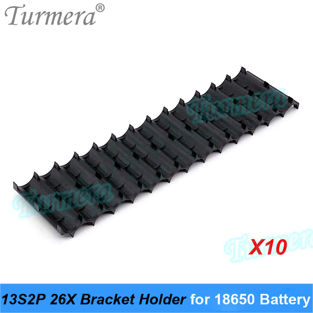 Turmera 18650 21700 support de batterie 10S 13S 2P support entretoise assembler pour 12V 36V 48V 72V vélo électrique ou batterie de scooter électrique utilisation: Black