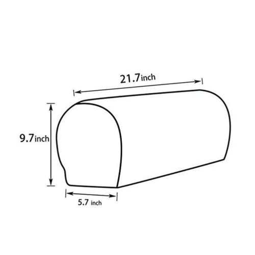 1 Pair Sofa Covers for Living Room Removable Arm Stretch Couch Chair Protector Armchair Covers Armrest Solid Couch Cover